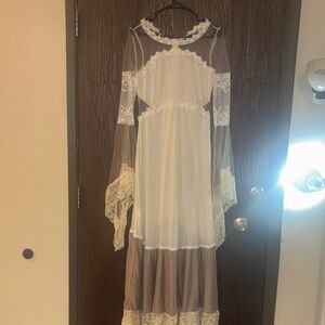 Elegant Sheer Lace Dress